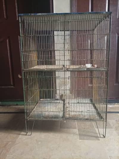 budgies parrot  cage 4 portion