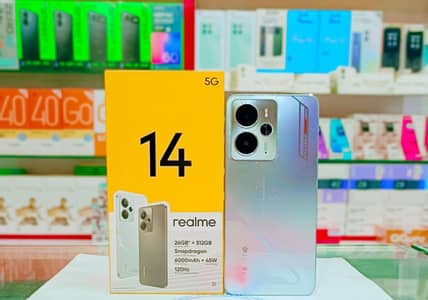 Realme 14 5g Official PTA Approved 512gb Silver