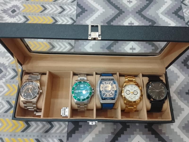 five watch with box 0