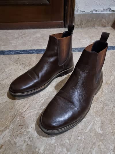 Corio Brown Leather Chelsea Boots