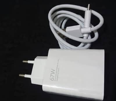 Original Xiaomi 67W Turbo Charger + USB-A to USB-C Cable*