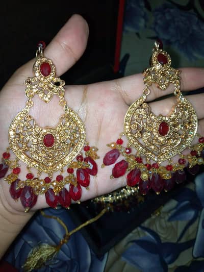Bridal Set In Golden & Mahroon color