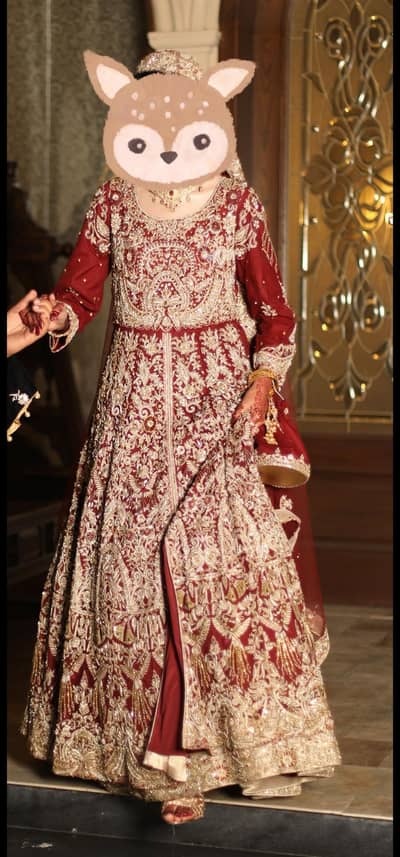 Bridal lehnga | Wedding  dress | red Lehnga Maxi