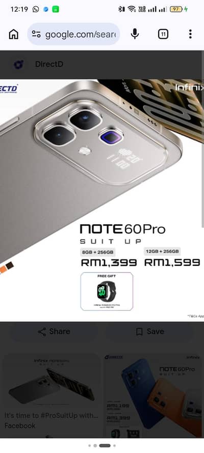 note 60pro 8munth werrnty just new with chergr deba