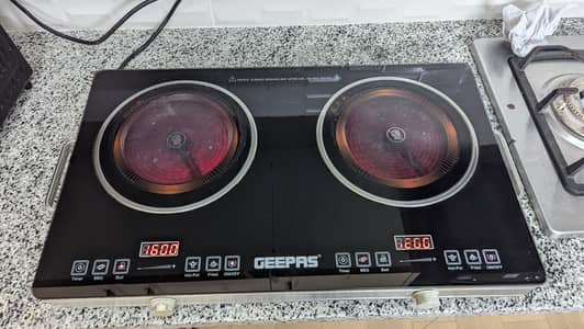 Geepas Double electric stove burner