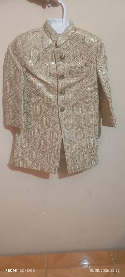 Sherwani with kurta shalwar for 3 years old boy