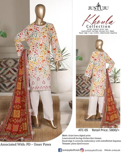 lawn 3 pcs suit