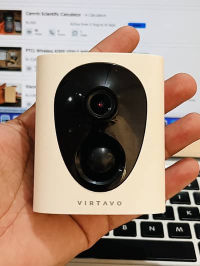VIRTAVO WiFi Security Camera 1080p FHD | 4400mAh Rechargeable Battery