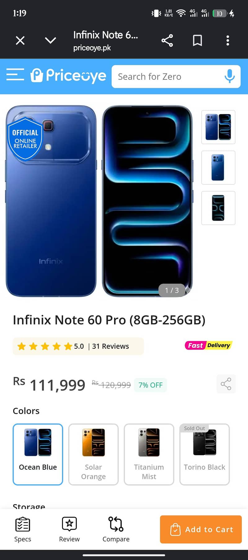 Infinix Note 60 Pro 0
