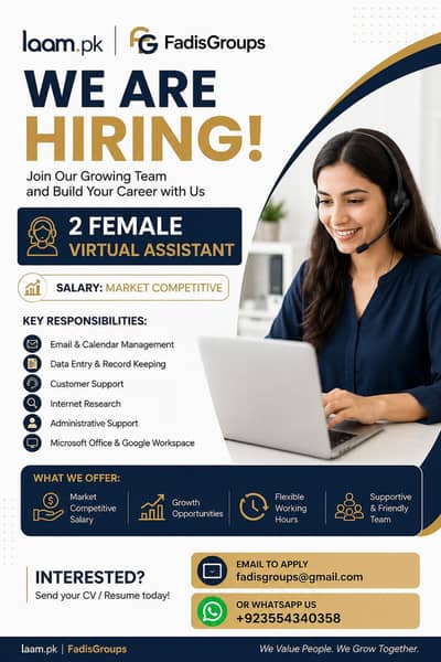 hiring virtual assistant only female can apply