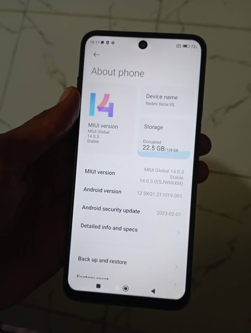 Xiaomi Redmi Note 9S 4