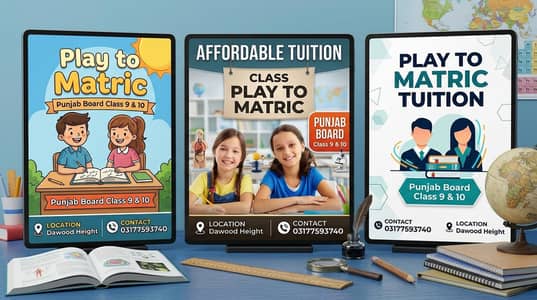home tuition available in new karachi for class one to matric