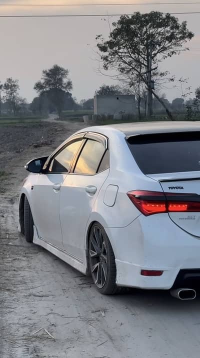 Grande side skirts + back ABS plastic