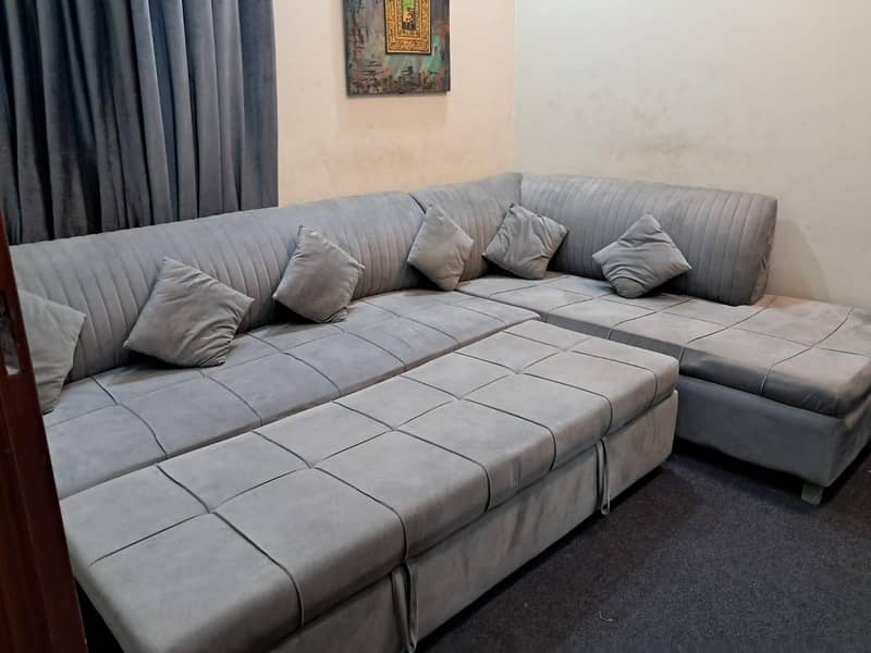 L shaped sofa combed 2
