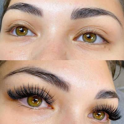 Eyelash extensions, false lashes, permanent lash extensions kit set