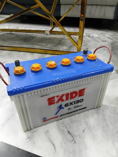 Exide 6X130 12V 90Ah UPS Battery – 1 Year Used – Excellent Condition