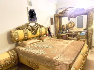 Lasani wood carved, antique style furniture, bedroom set