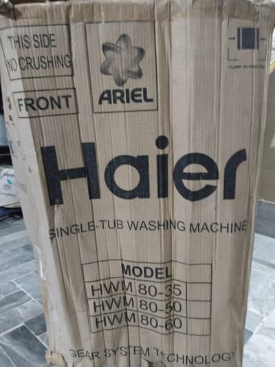 Haier Washing Machine just 2 months used selling due to urgency