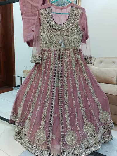 wedding dress / walima dress / long maxi / double layer maxi