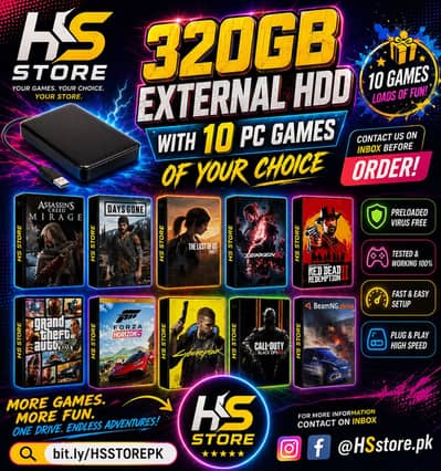 Hard disk full of games