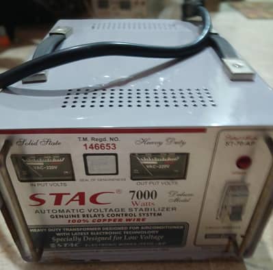 STAC 7000 Watt Heavy Duty Stabilizer (100% Copper Winding)