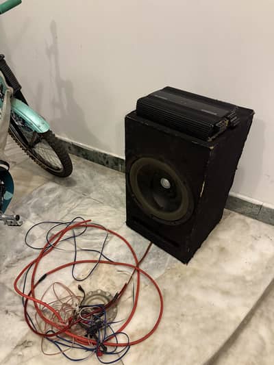 amp - woofer and complete wiring