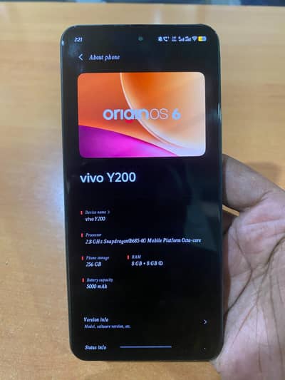 Vivo Y200 (Panel Change)