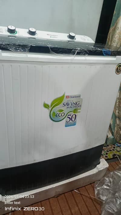 new unused washing machine