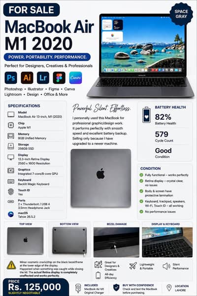MacBook Air M1 2020 | 8GB | 256GB | Space Gray
