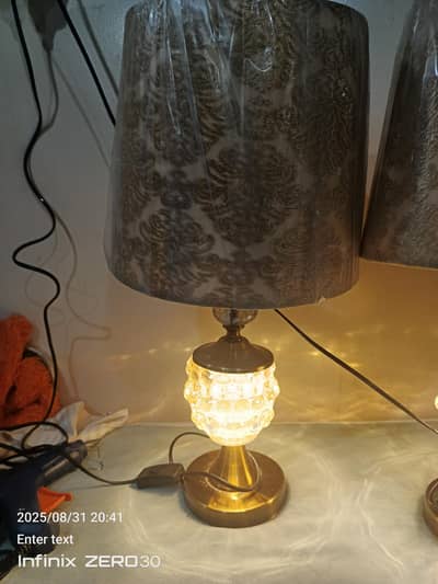 2 piece side lamp