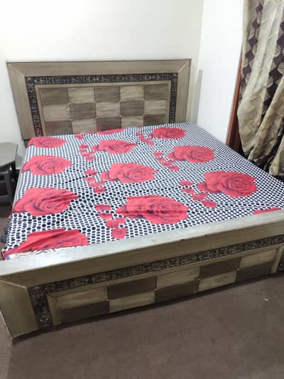 Beautiful Wooden Double Bed For Sale