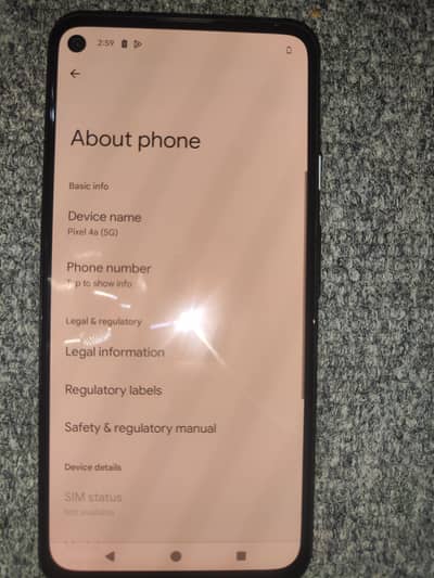 Google Pixel 4a 5g official pta approved