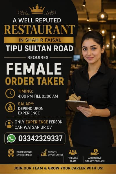 Female order Taker
