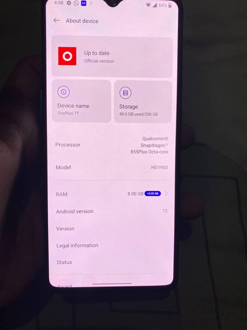 One plus 7t 8