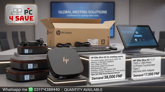 New OpenBox HP Elite Slice G2 Mini Pc Core i5 7th Gen 12.3 INCH TOUCH
