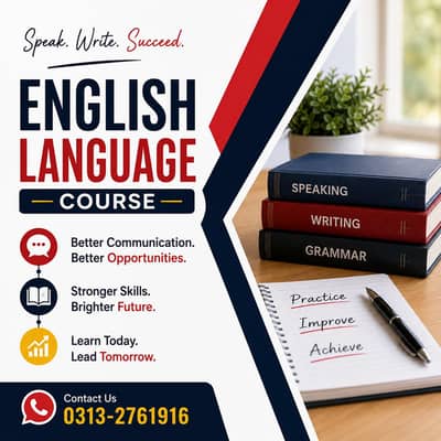 English language course home tuition or online classes
