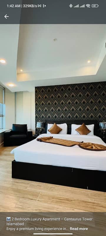 2 Bed Furnished Apartment for Rent in E-11 Islamabad