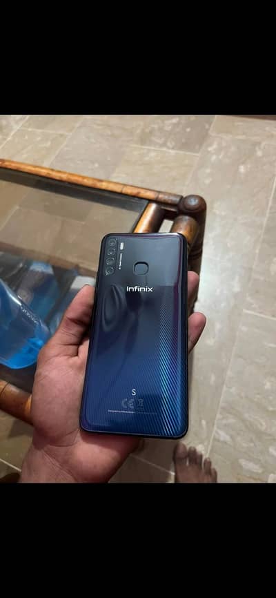 Infinix S5 6/128 gb with box all okay ha finger 800 ka shi hoga