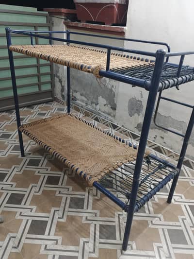 Double-Decker Woven Bed for kids