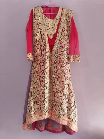 Embroidered maxi with coat