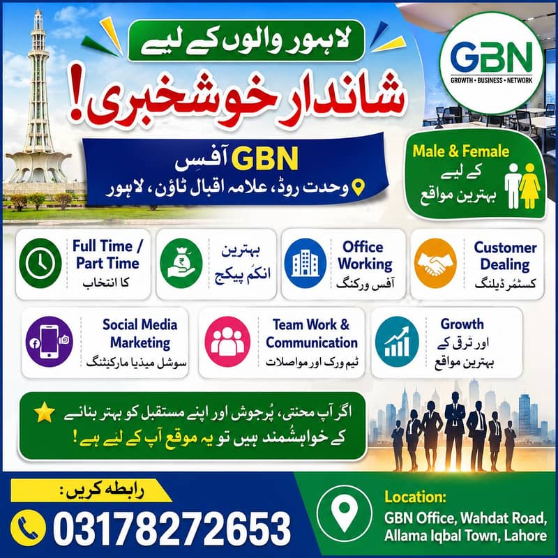 افس ورک کسٹمر ڈیلنگ سوشل میڈیا مارکیٹنگ 0