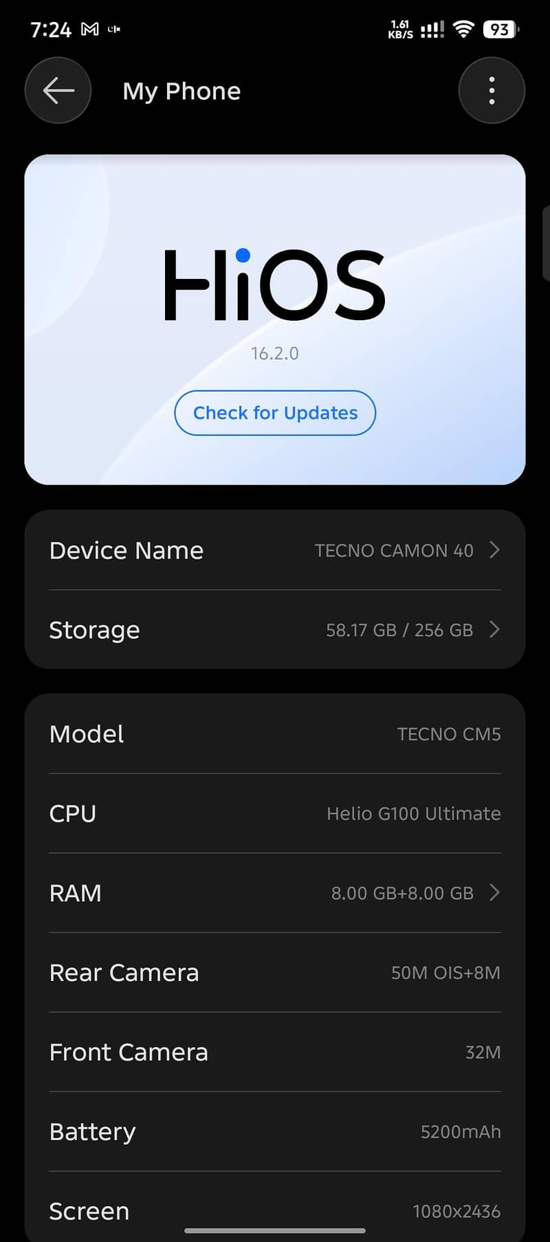Tecno CAMON 40 1