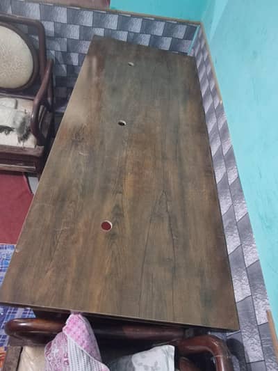 Large Wooden Computer Table / Workstation - Excellent Condition