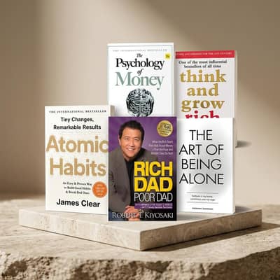 Premium Pack of 5 Bestselling English Novels A5 Size