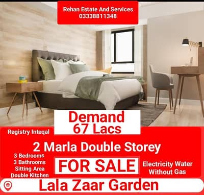 2 Marla Double Storey House For Sale At Lala Zaar Garden Lahore