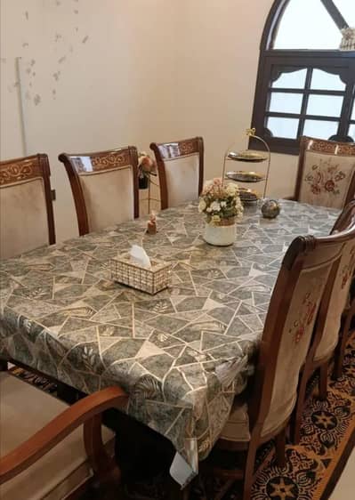 Dining table with Eight chairs