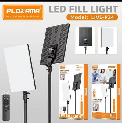 Plokama P24 LED Ring Light with Tripod Stand Studio & Live free COD
