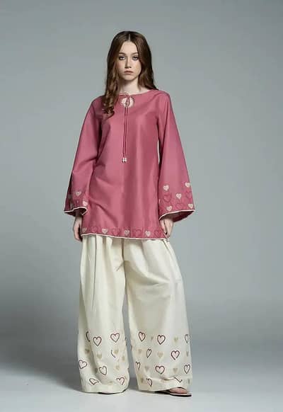 cotton lawn fabric pink color