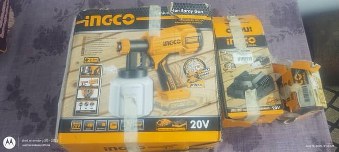 INGCO Lithium Ion Spray Gun Complete