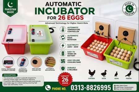 Incubator | Automatic Incubator | Made in Pakistan
